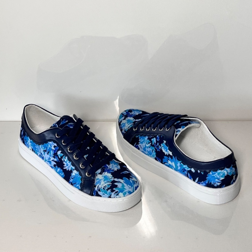 Isaac Mizrahi Live! Floral Printed Sneakers - Picture 2 of 7